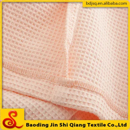 China wholesale customer logo 100% cotton waffle towel waffle bathrobe