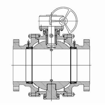 Trunnion montiert Kugelhahn