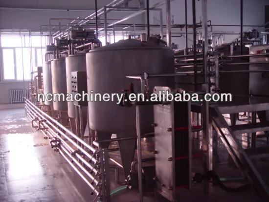 Pasteurized milk production line