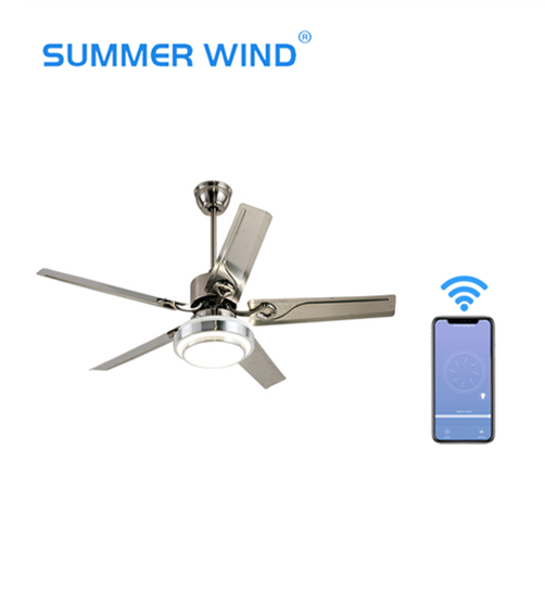 Plywood/Iron Blades AC Ceiling Fan with Light