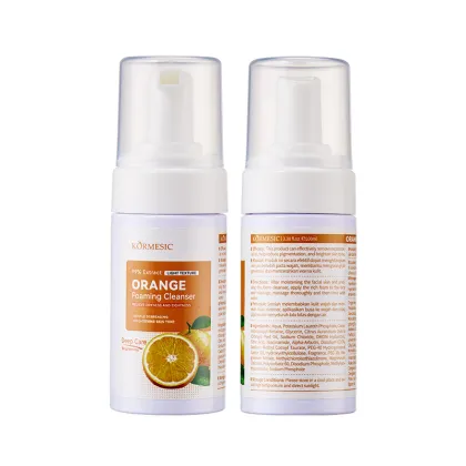 MIDUO Factory OEM 100ML Aloe Vera Orange Deep Skin Oil Cleanser and Foam Cleanser for Sensitive Skin