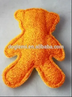 Loofah bird dog pet toy
