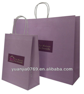 Recyclable Color Printed Kraft Paper Bag, White & Brown Kraft Paper Bag Wholesale