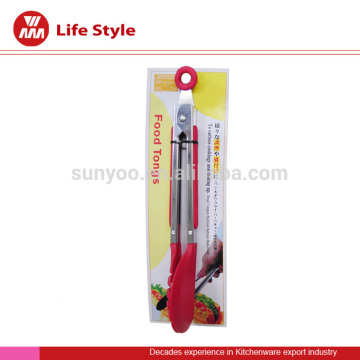 bbq serve food tong with stainless steel handle