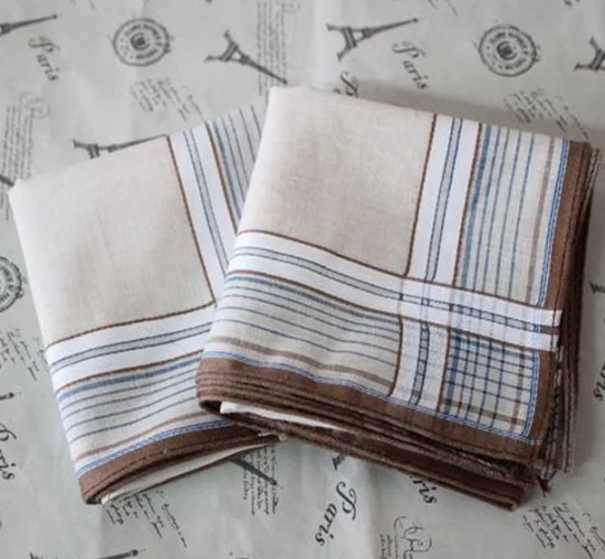 100% Cotton Woven Mens Handkerchief