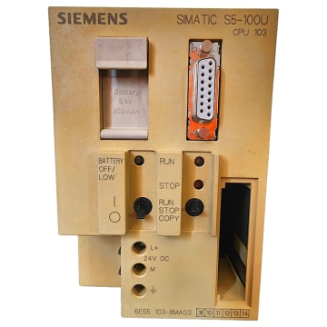 Siemens Simatic S5-100U CPU 103 Processorcontroller Module 6ES5103-8MA03: Technische specificaties en informatie