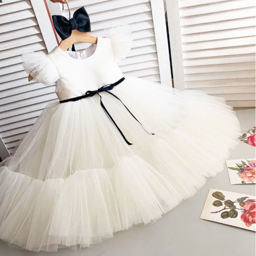 Vestido de novia de vestido infantil Pettiskirt