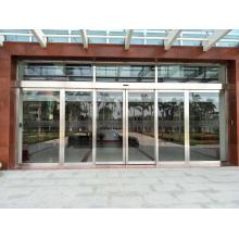 Aluminum Alloy Frame Entrance Tempered Glass Sliding Door