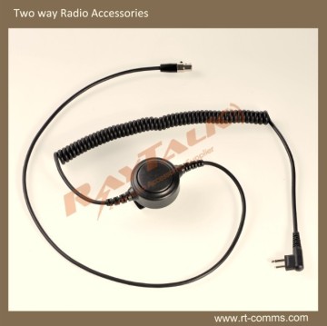 Heavy Duty Headset Repalcement XLR 5 Pin Cables for Motorola 2 Pin Connectors
