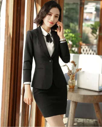 Wholesale Custom business suit Women Skirt Suit business suit for woman skirt