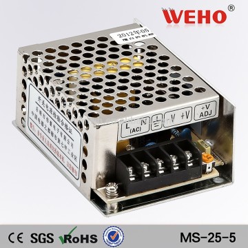 25W低電力220VDC入力ミニサイズ5V 5Aスイッチング電源