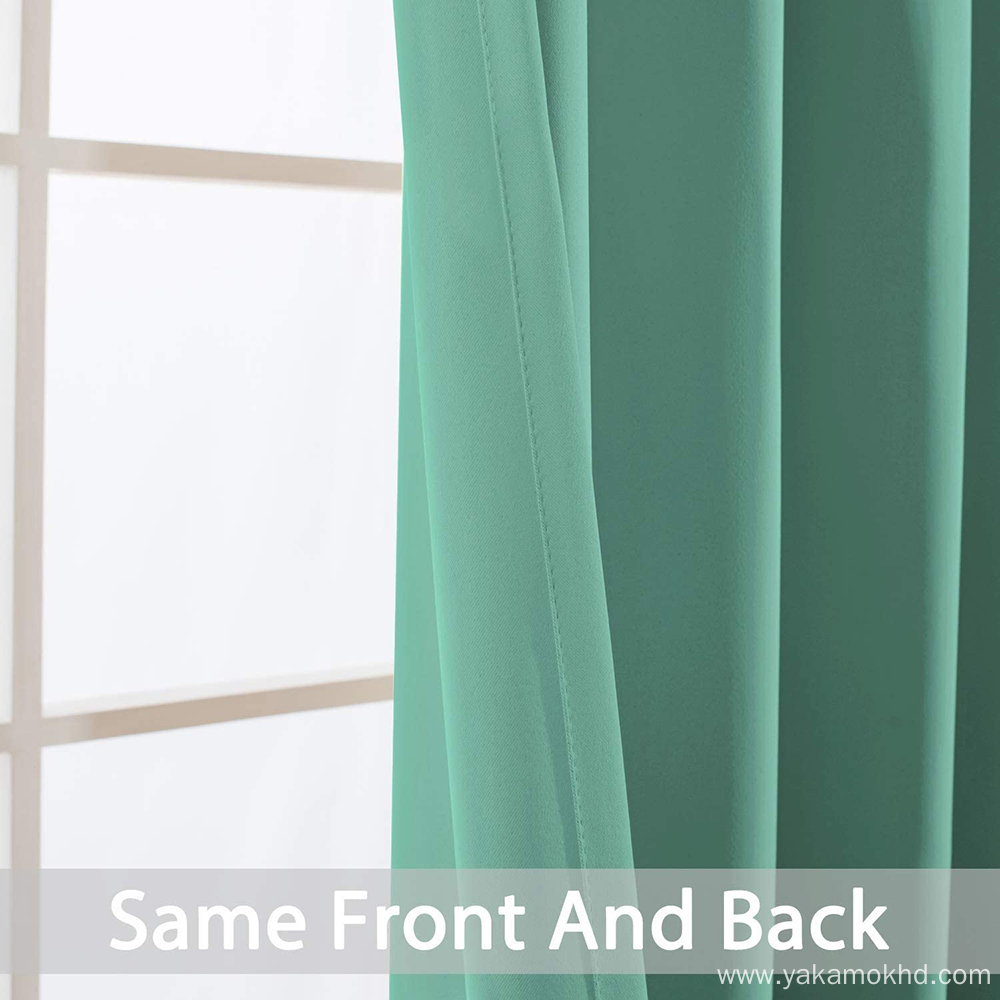 Turquoise Blackout Curtains 84 Inch Long