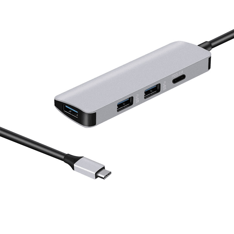 محول PD من النوع c منفذ USB3.0 USB Hub