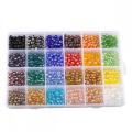 Kits de perles de cristal en verre de 6 mm 24box