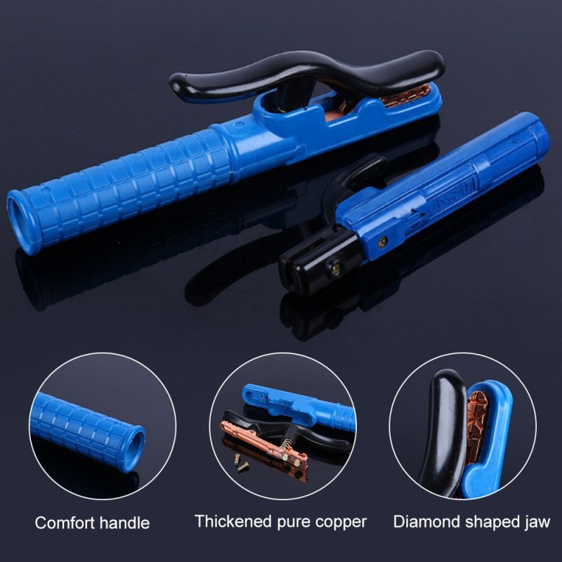 800A Electrode Holder Stick Welding Rod Copper Handle Clamp Tool Welding Clamps Stinger Heat Resistant Welding Holder Welder