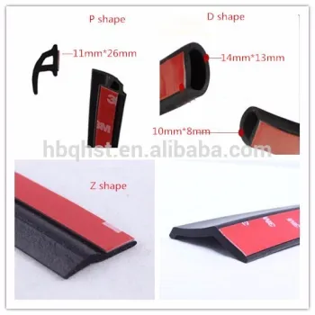 3M tape adhesive EPDM foam strip/car door self adhesive sealing strip/ rubber profile