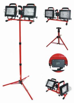 500*2W portable work light with tripod stand