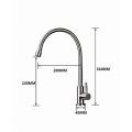 304 Stainless-Steel Any Rotating Single Cold Kitchen Faucet