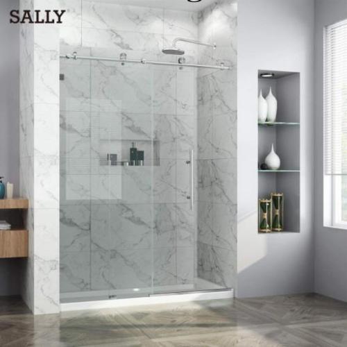 Bathtub Frameless Bypass Sliding Shower door