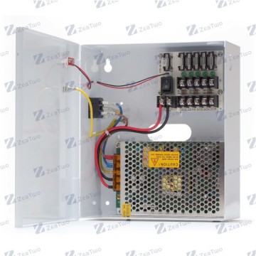 5channels 12V 10A CCTV camera power supply 5CH