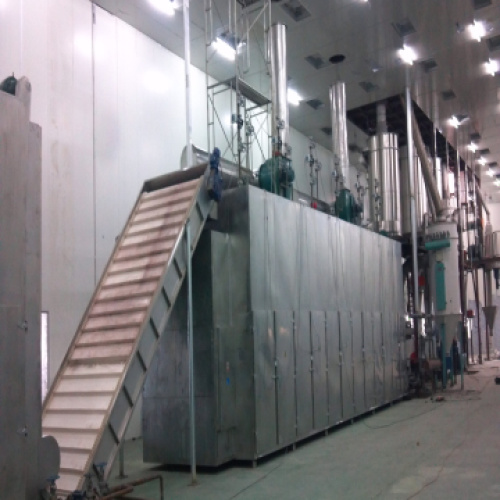 Shrimp shell Mesh-Belt mesin pengering terus menerus
