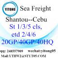 Shantou zeevracht naar Cebu