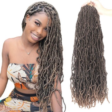 Nu Faux Locs Crochet Braids Hair Extend 14 Inch 100% Fiber Synthetic Hair African Roots Hair Extensions 21 Strands