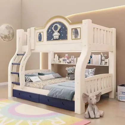 Factory-Original Solid Wood Designer Bed for Children: Modern Kid's Bedroom Furniture