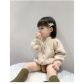 Girls' Long Sleeve Solid Color Sweater Knitted Sweater