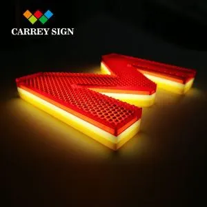 Vinyl Illuminated Acrylic Letter