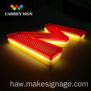 ʻO Vinyl illuminated acrylic leka uila