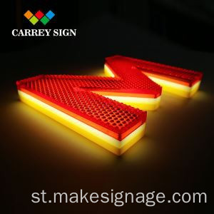 Vinyl e bonesitse lengolo la Acrylic