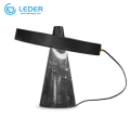 Lampe de table spéciale LEDER noire