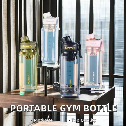 Portable Clear Plastic Travel Cup - New Design Sports Water Bottle