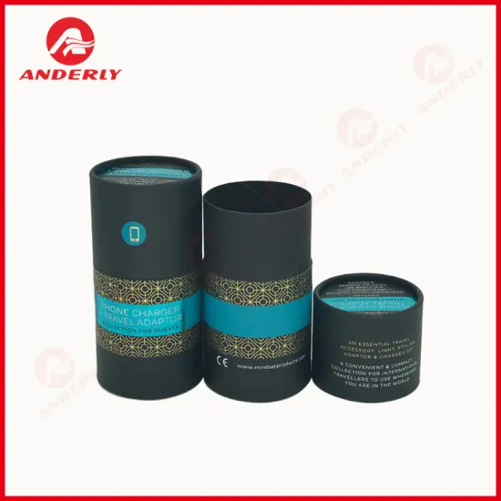 Customized Gold Foil Product Packaging  Paper Tube