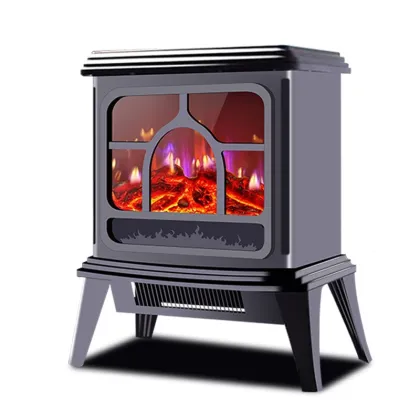 European Style Camel 3D Artificial Electric Fireplace Heater Stove Remote Controlled Living Room Heater Flame Mountain Flame