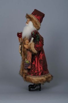 Christmas wine bottle decoration 18" Santa Claus