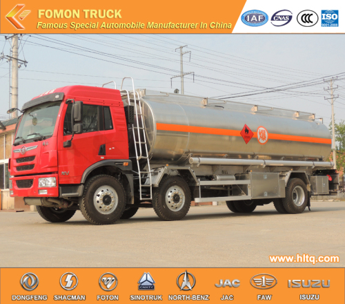 FAW 6X2 aluminium oil tank truck