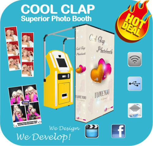 LCD Touch Screen Photo Booth With Coin Slot