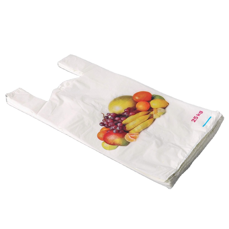 Bolsa de plastico desechable con estampado personalizado, para embalaje de alimentos, venta al por mayor