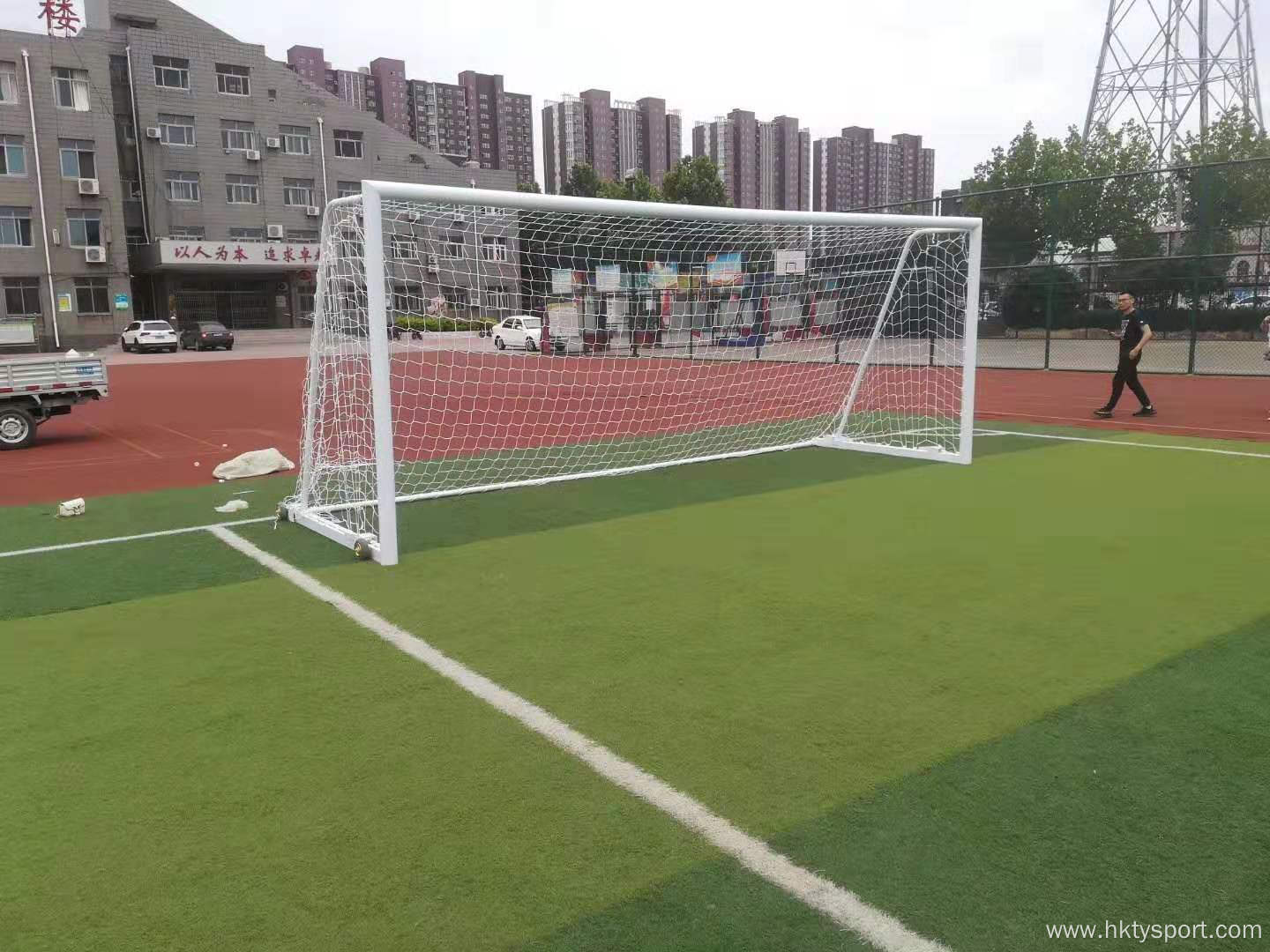 Steel Movable Soccer Goal for 7-Player Training