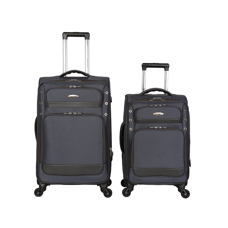 Business fabric trolley soft polyester expandable luggage