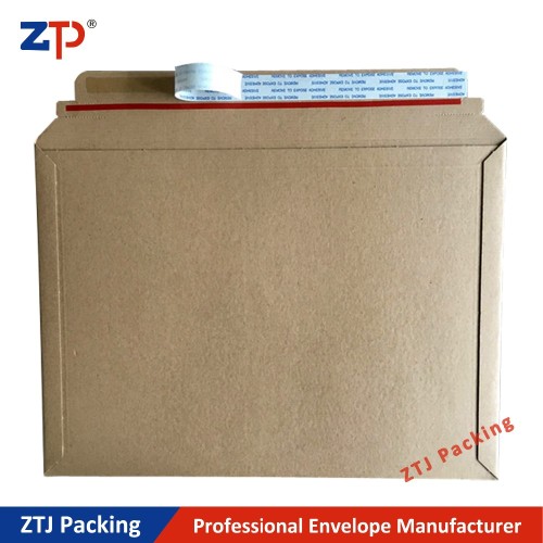 Permanent Adhesive Cardboard Mailers Brand New Hard Card Board Envelope
