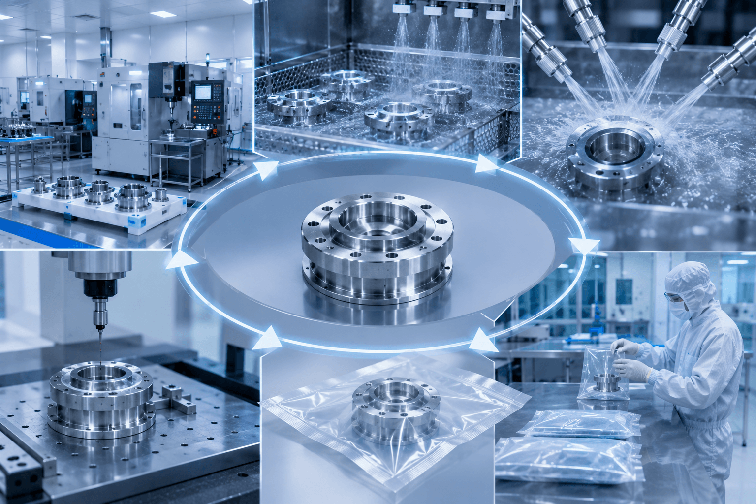 Precision Cleaned CNC Parts