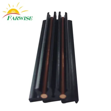 Plastic Extrusion with Copper Conductors track aluminum
