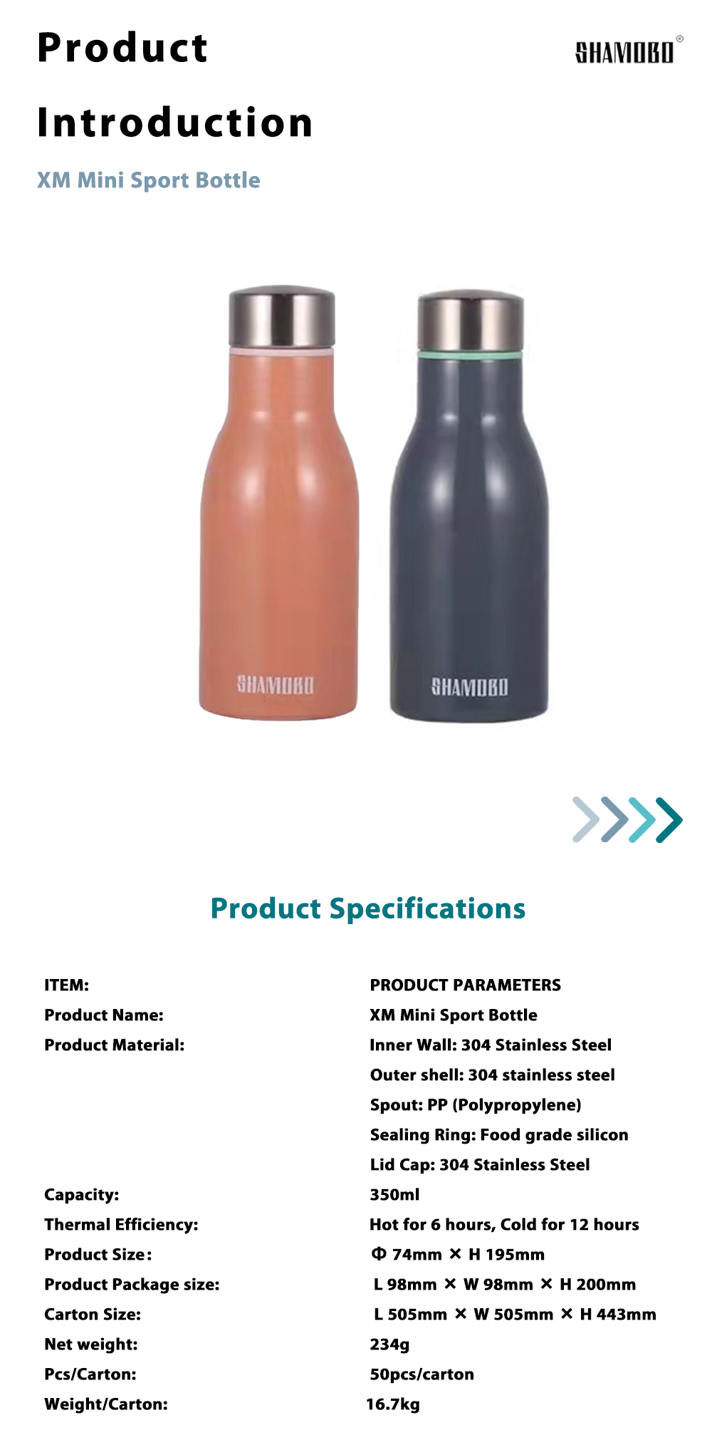 XM-C200121A XM Mini Sport Bottle X2