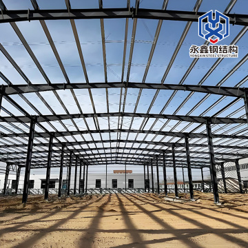 تصميم متين لمبنى ورشة عمل فولاذية متعددة الامتدادات