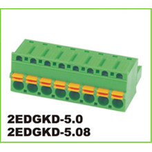 3.81mm Pitch Green Connector Terminal Blok Pluggable 2p-4p