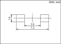 0,25 mm ytmonteringsbrytare