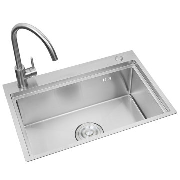 Nano Stainless Steel Hand Made Top Mount Single Bowl Black Undermount Kitchen Sink